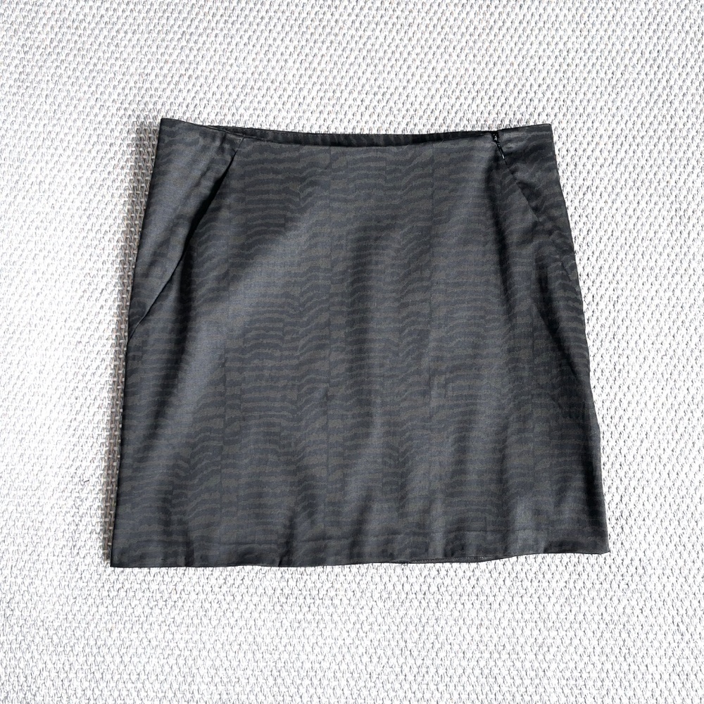 Gap Brown Mini Skirt Zebra Stripe Animal Print Y2k